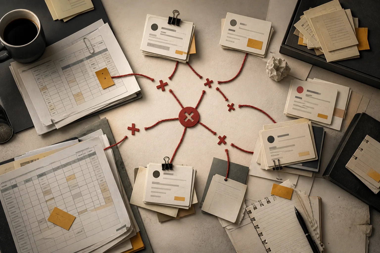 Fragmented operational work spread across disconnected spreadsheets messages notes and duplicate records